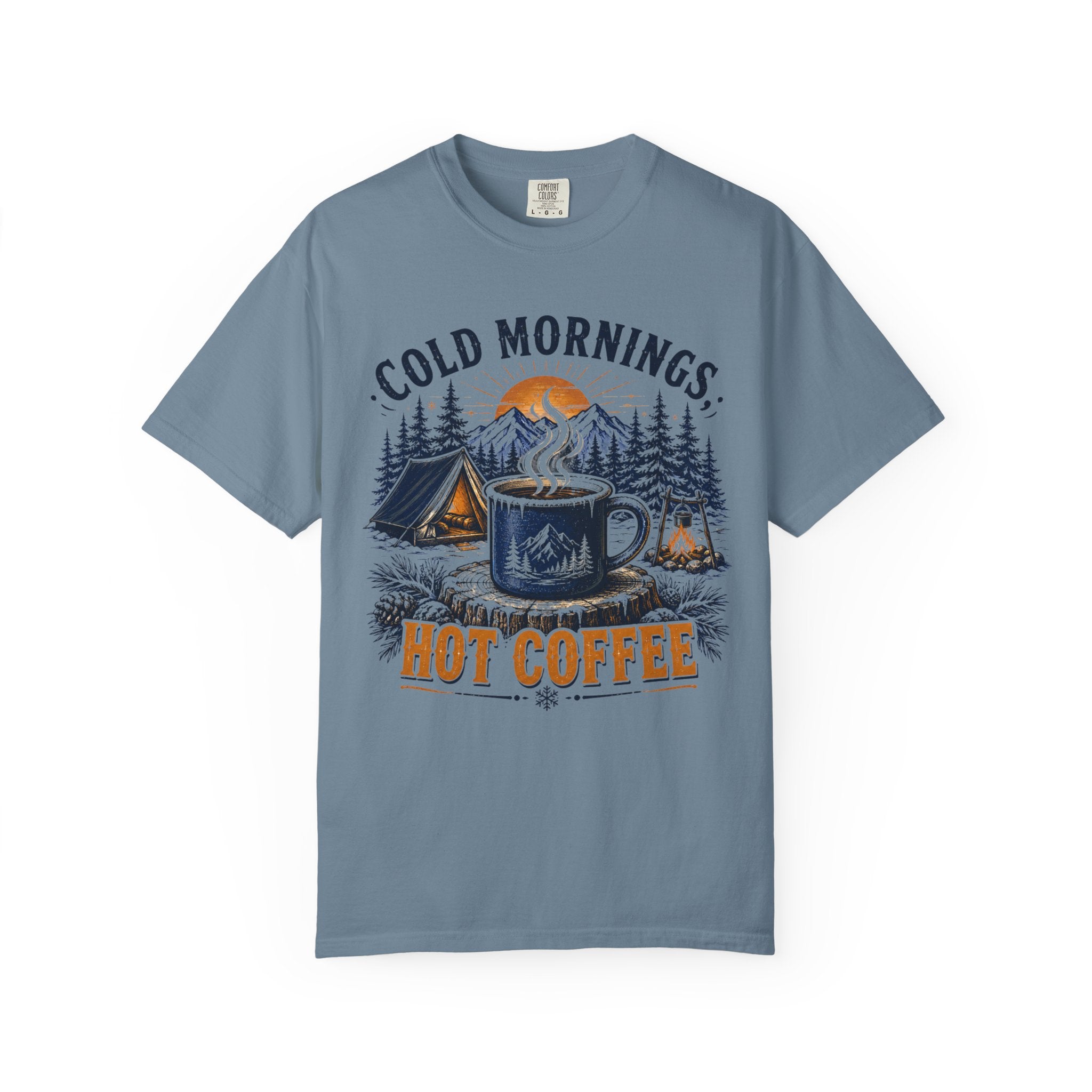 Cold Mornings, Hot Coffee T-Shirt