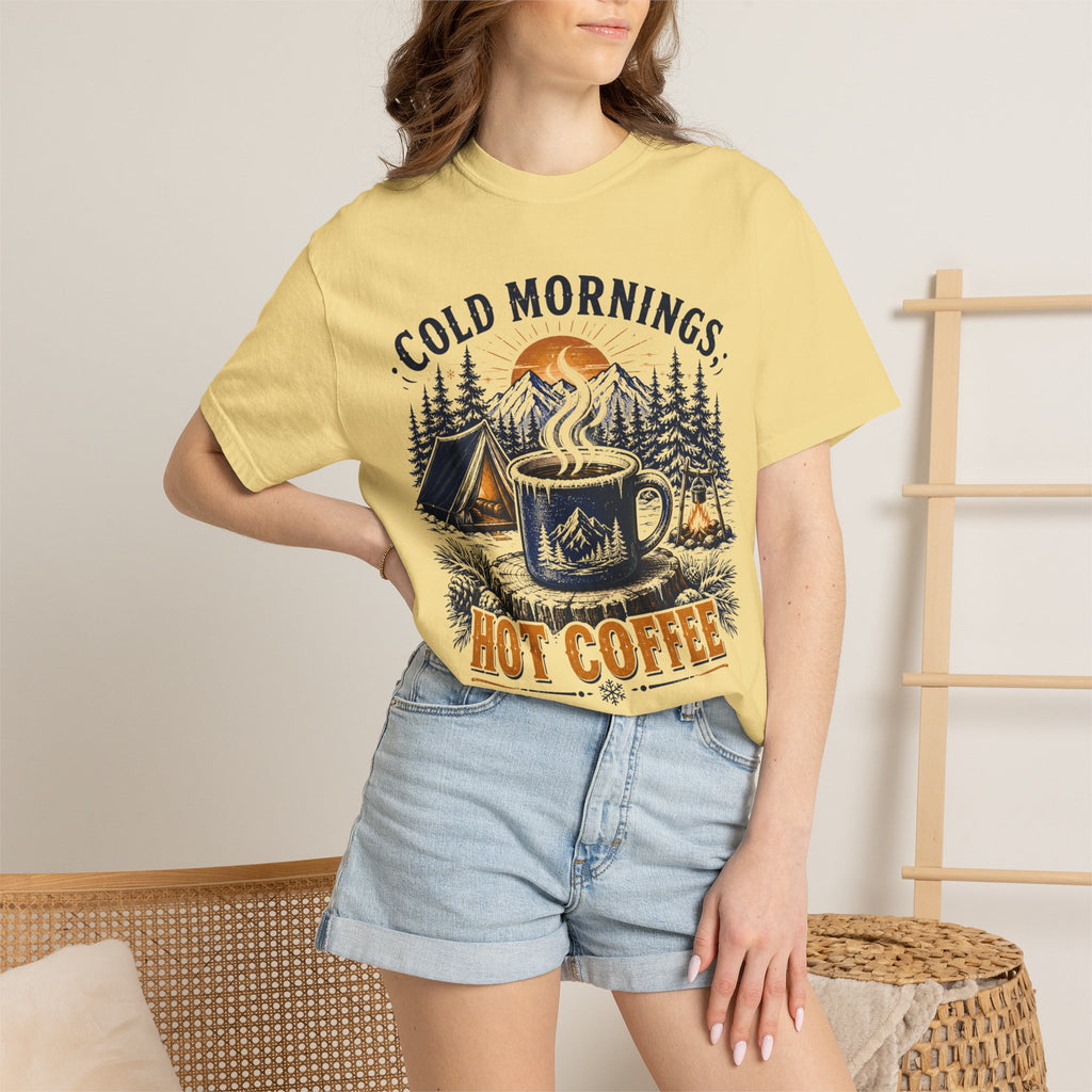 Cold Mornings, Hot Coffee T-Shirt