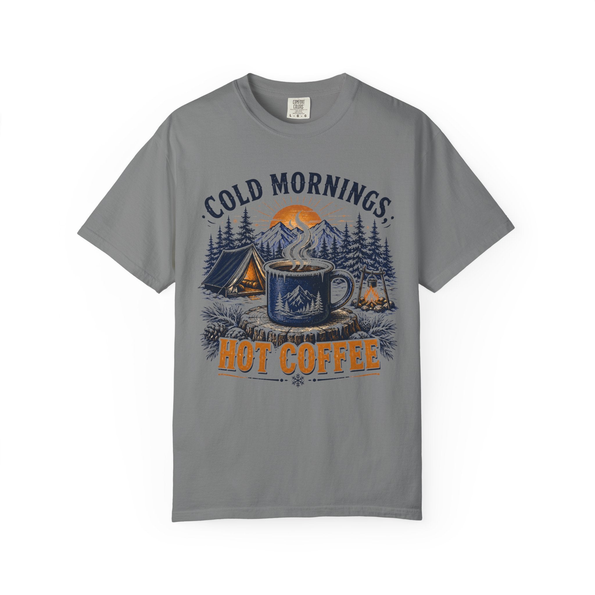 Cold Mornings, Hot Coffee T-Shirt
