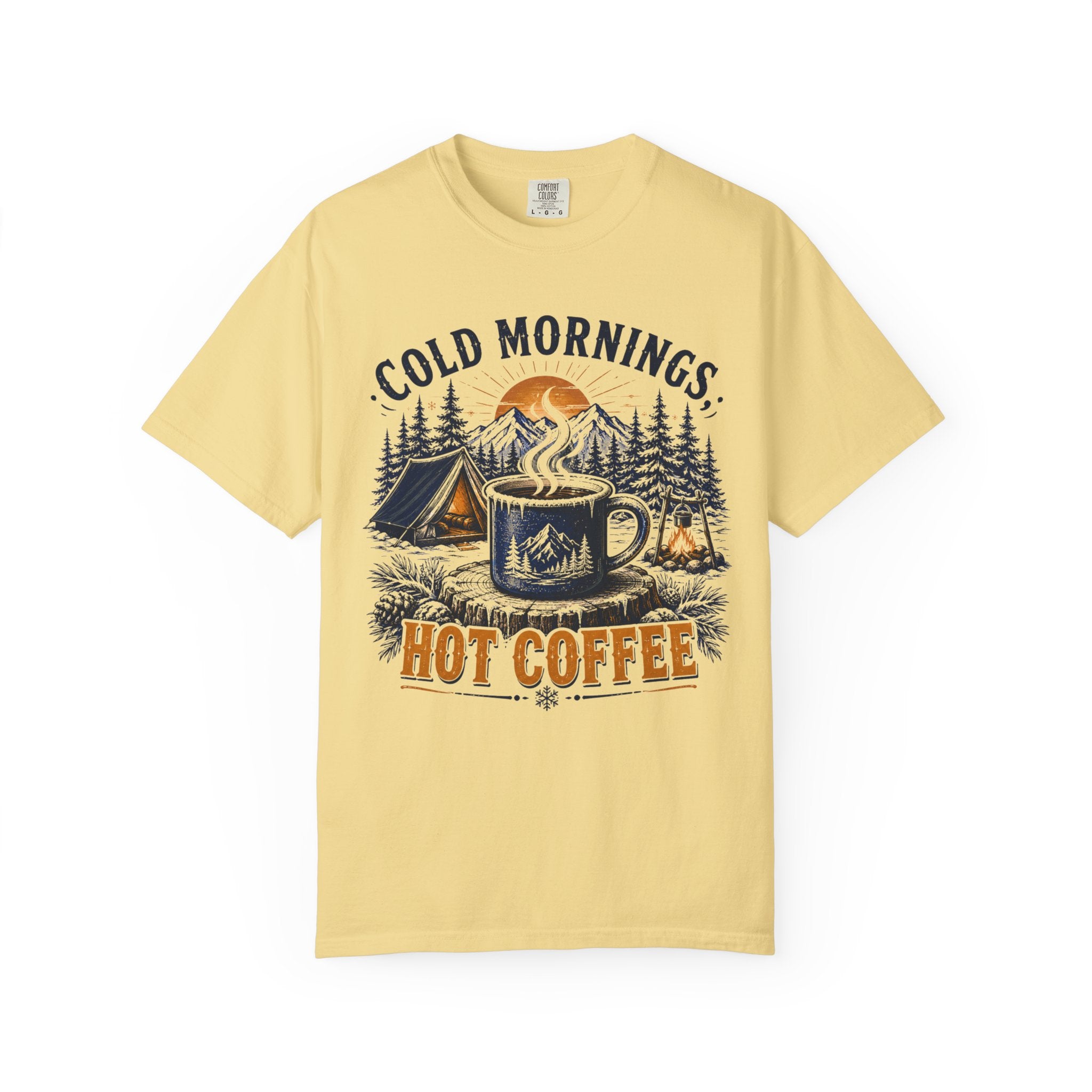 Cold Mornings, Hot Coffee T-Shirt