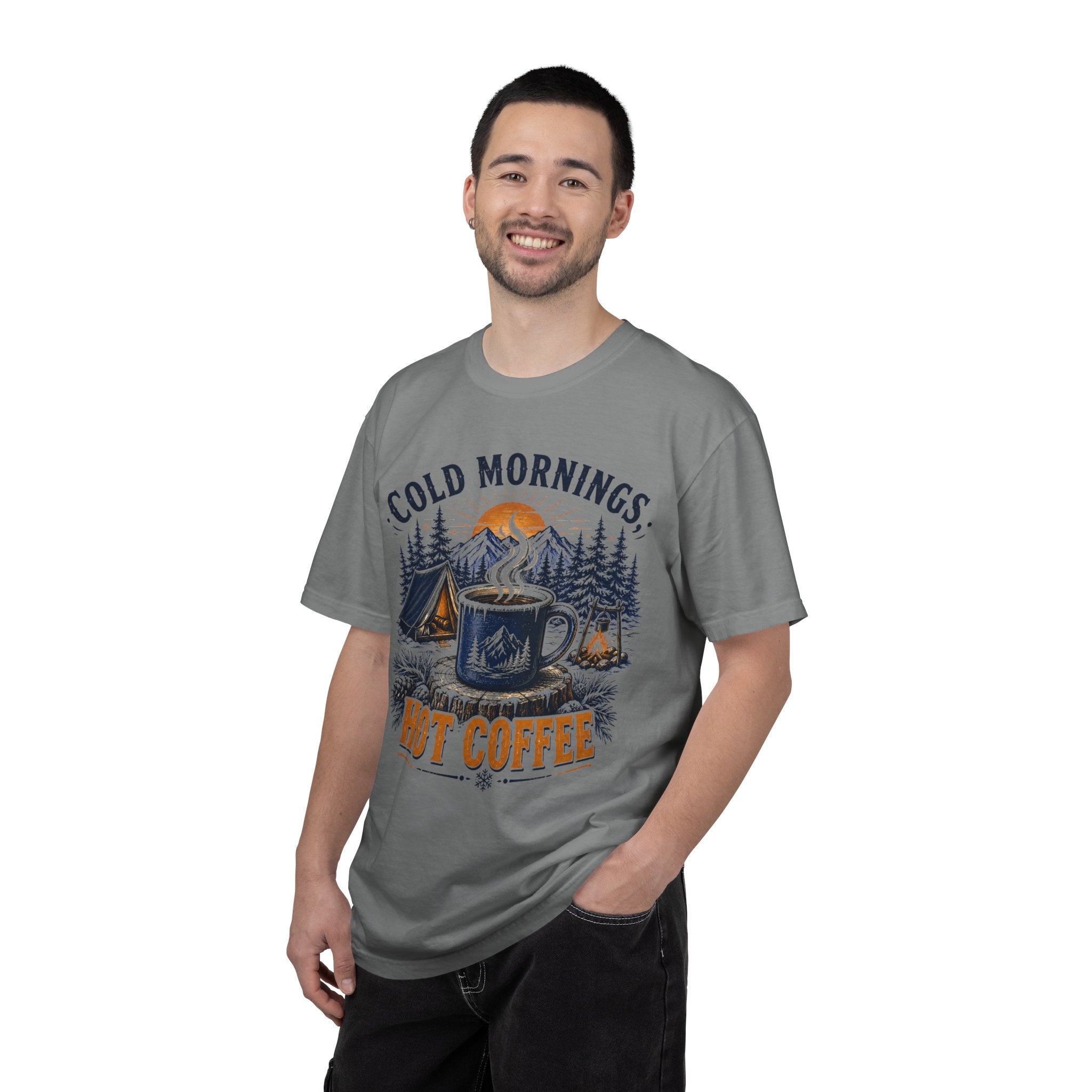 Cold Mornings, Hot Coffee T-Shirt