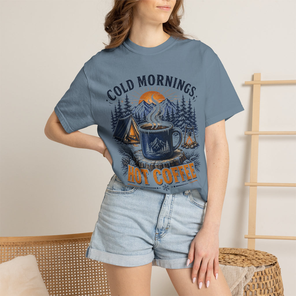 Cold Mornings, Hot Coffee T-Shirt