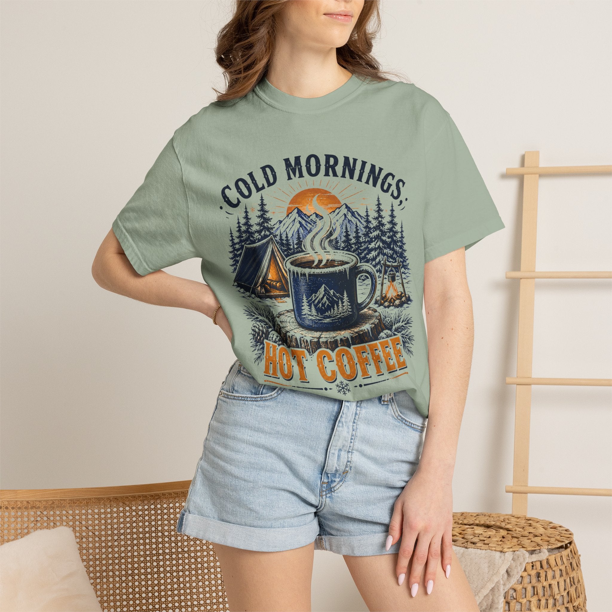 Cold Mornings, Hot Coffee T-Shirt