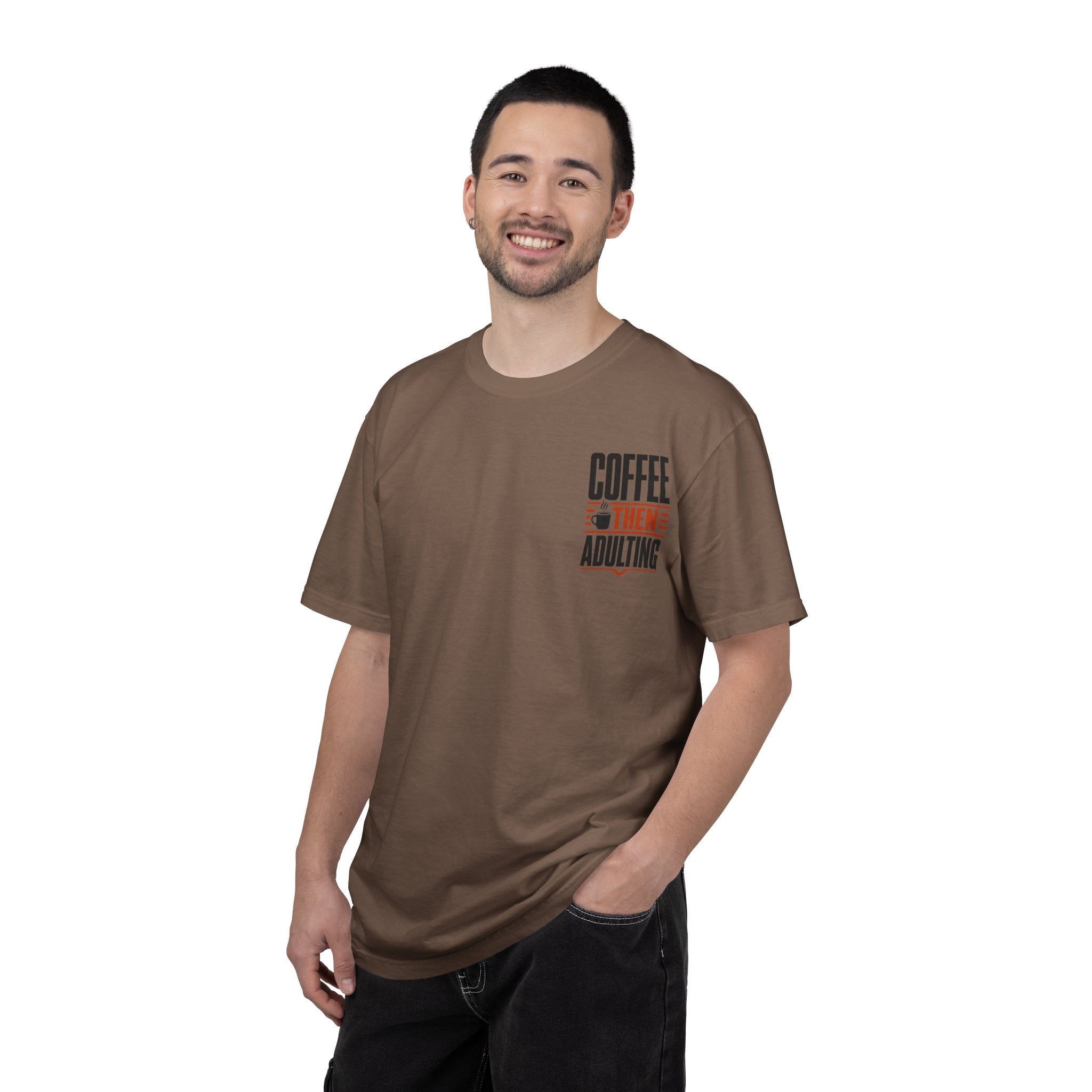 Coffee Then Adulting T-Shirt