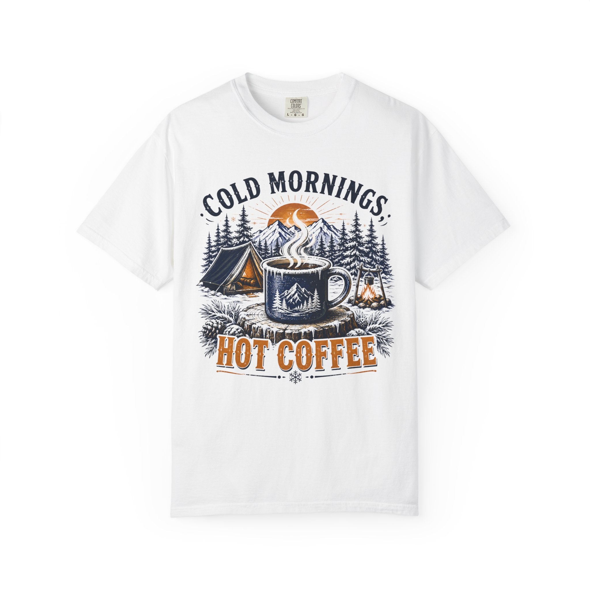 Cold Mornings, Hot Coffee T-Shirt